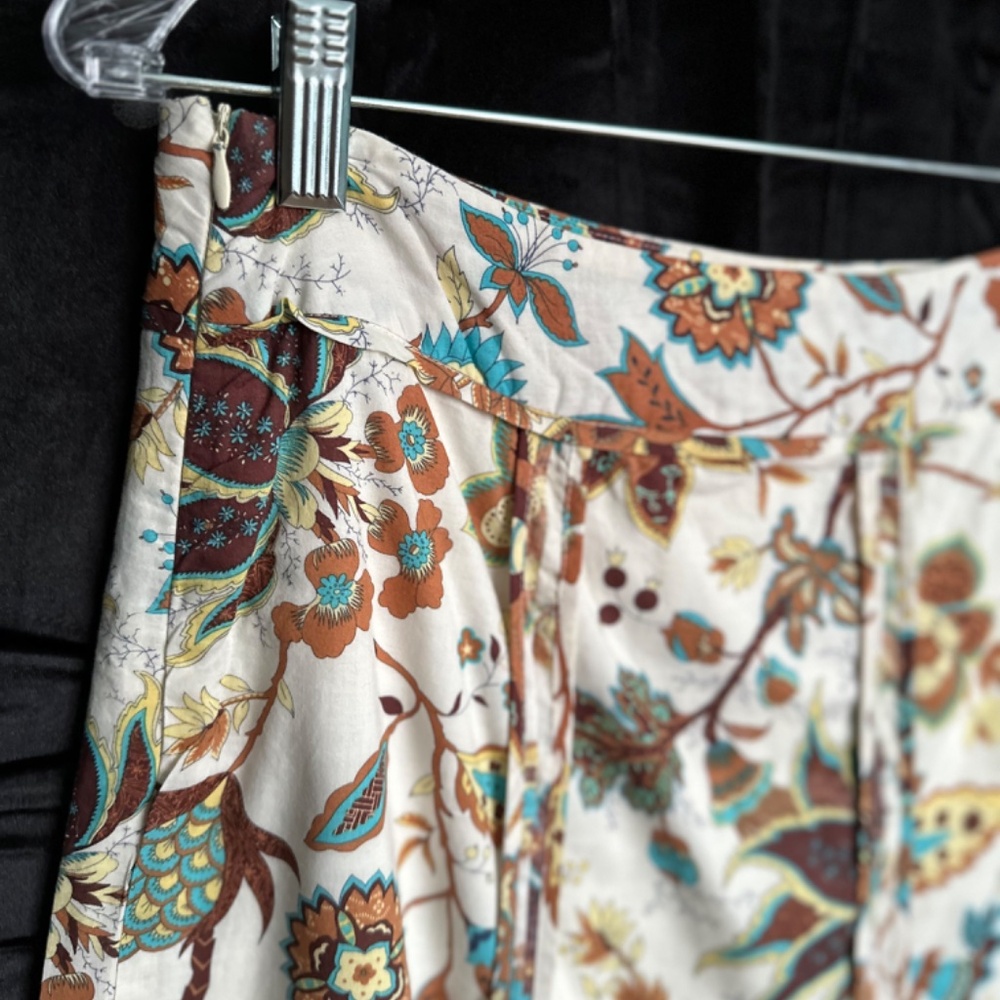 Acorn, women’s multicolor leaf print skirt, size 10 - Picture 4 of 7